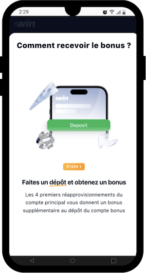 comment recevoir le bonus de 1win